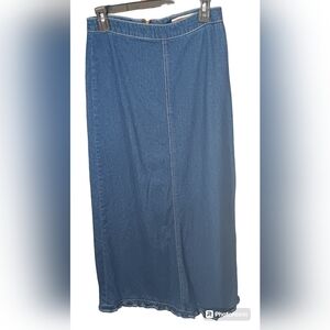 Vintage Y2K Z. Cavaricci Long Jean Denim Skirt  Size 2